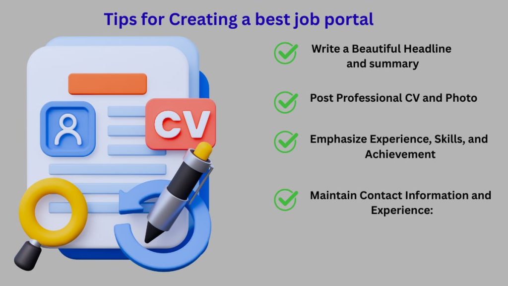 job seeker uploading CV and professional photo for better employer visibility