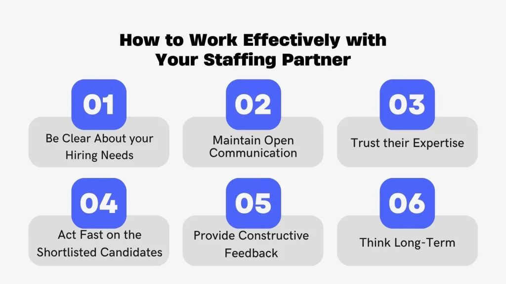 six steps for building a productive relationship with a staffing partner.