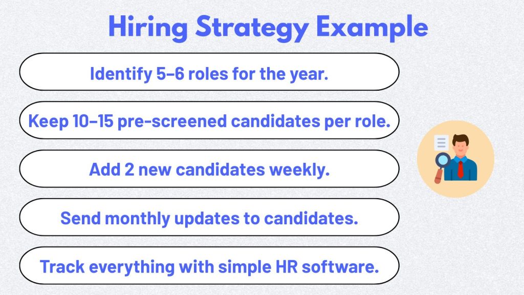 Hiring strategy example showing how building a talent pipeline Nepal improves recruitment practices in Nepal.