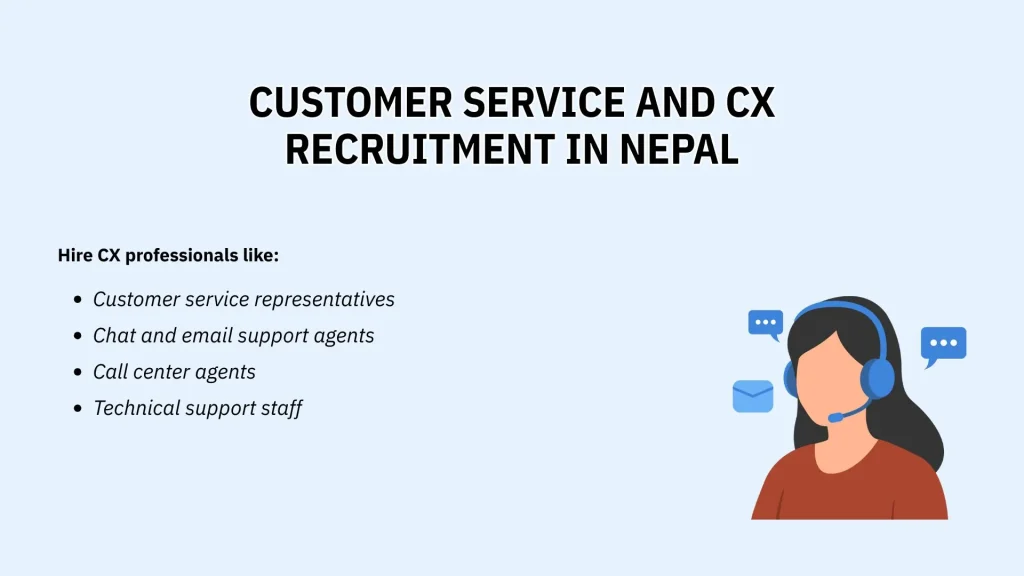 Customer Service and CX Recruitment in Nepal by Talentsathi