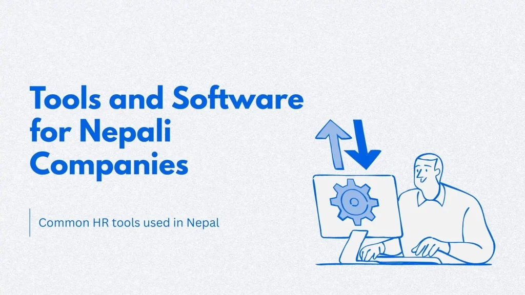 Illustration of employees using digital tools during onboarding.